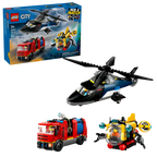 LEGO® City Helicopter, Fire Truck & Submarine Remix (60462)
