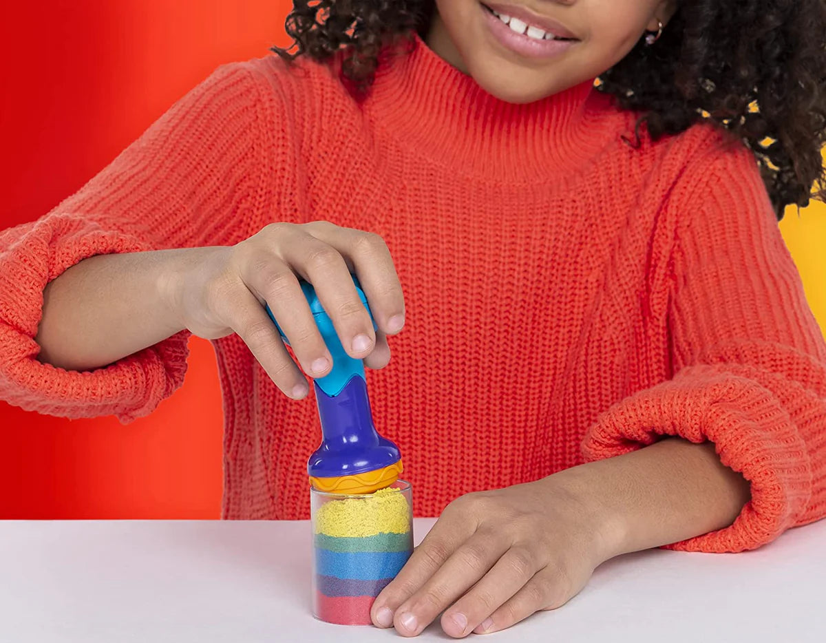 Kinetic Sand Rainbow Mix Set – Mix, Layer & Reveal Fun!