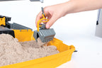Kinetic Sand Construction Sandbox – 907g Play Sand, Crane & Dump Truck