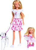 Steffi Love Cute Walk with Two Dalmatians with Scooter for Evi - Flemings Department Store
