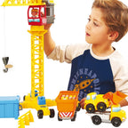 Ecoiffier ECO2999 Abrick Building Block Playset Construction Site with Crane - Flemings Department Store