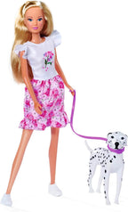 Steffi Love Cute Walk with Two Dalmatians with Scooter for Evi - Flemings Department Store
