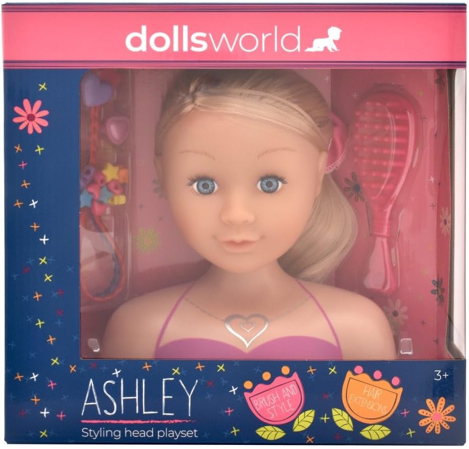 Dolls World Ashley Styling Head - Flemings Department Store