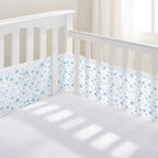 BreathableBaby Mesh Cot Liner – Twinkle Blue | 4-Sided Classic Mesh
