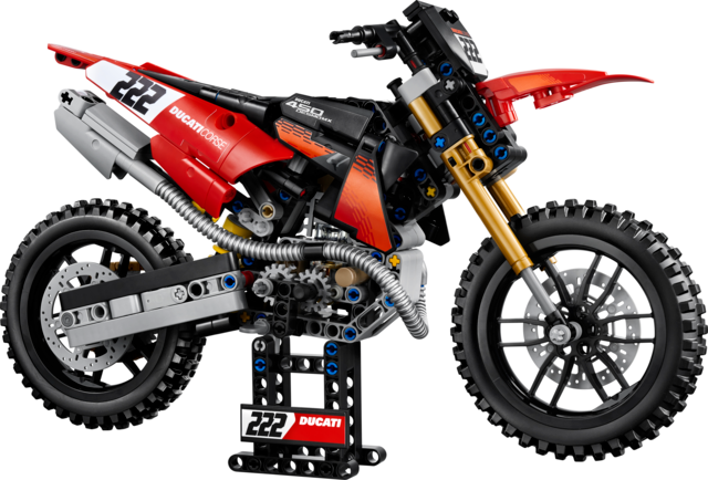LEGO Ducati Desmo450 MX Factory Motorcycle 42238 – product image 6