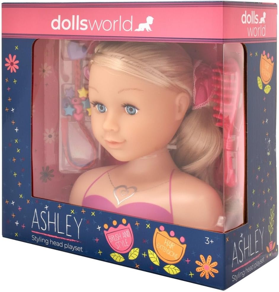 Dolls World Ashley Styling Head - Flemings Department Store