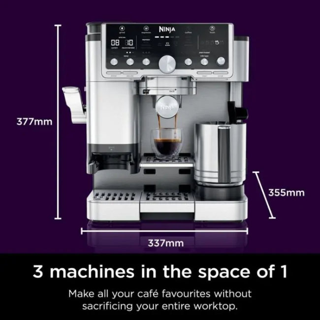 Ninja Luxe Café Pro Series ES701UK – Bean to Cup Coffee Machine with 25 Settings & Dual Froth System