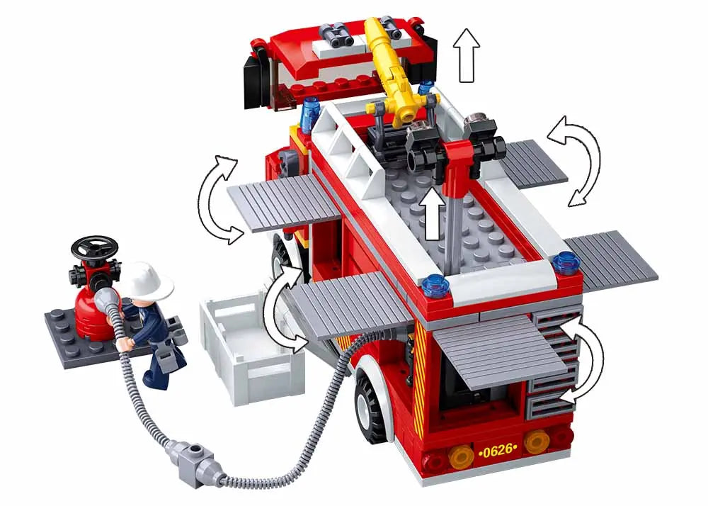 Sluban Water Tank Fire Engine M38-B0626 (343 Pcs)