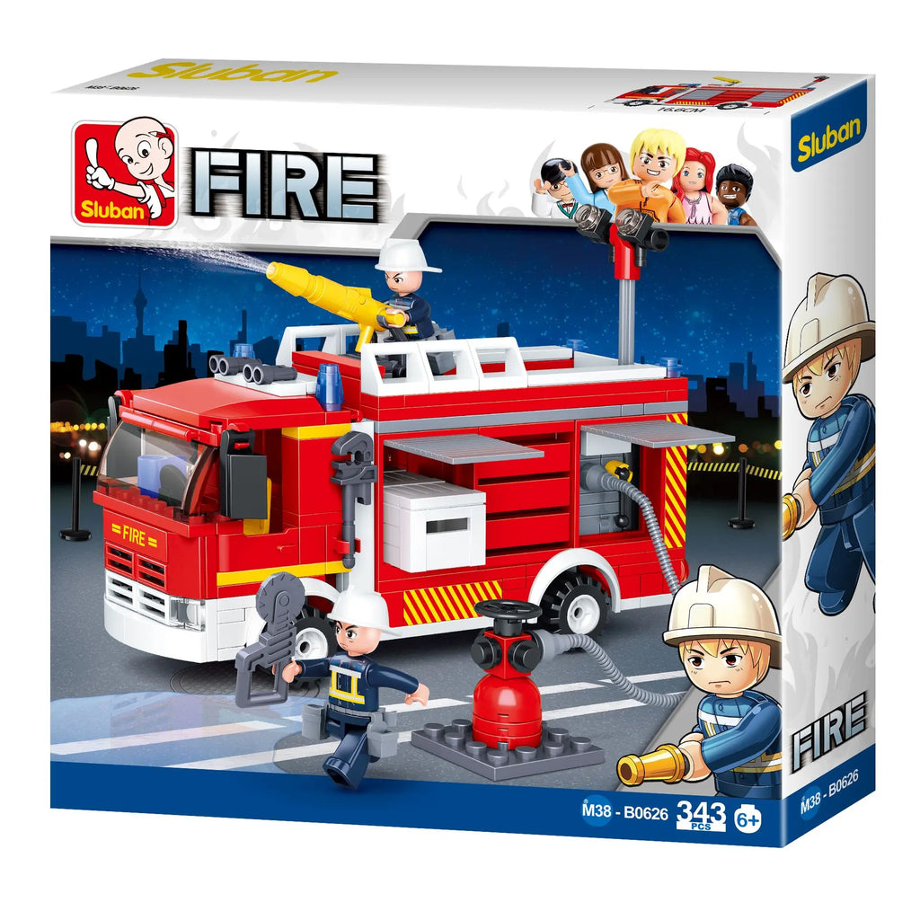 Sluban Water Tank Fire Engine M38-B0626 (343 Pcs)