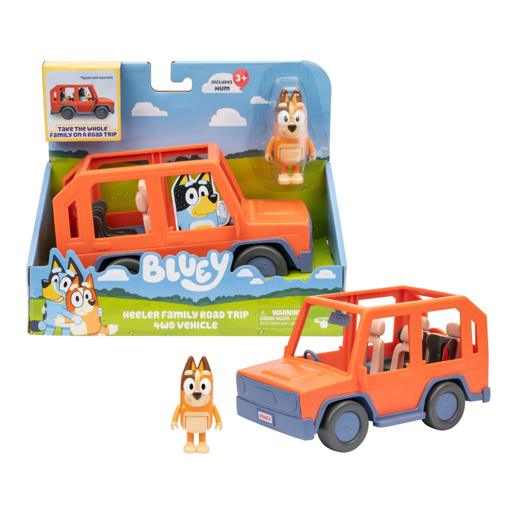 Bluey Heeler Family 4WD Vehicle – Includes Chilli Figure
