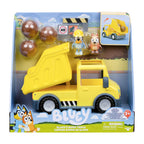 Bluey Dump Truck Playset – Hard-Hat Bluey & Muddy Bingo Figures