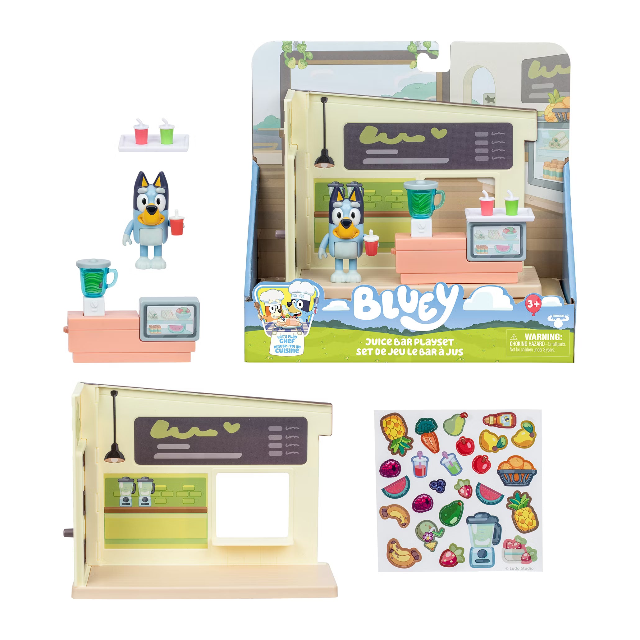 Bluey Juice Bar Playset – Exclusive Figure & Working Blender