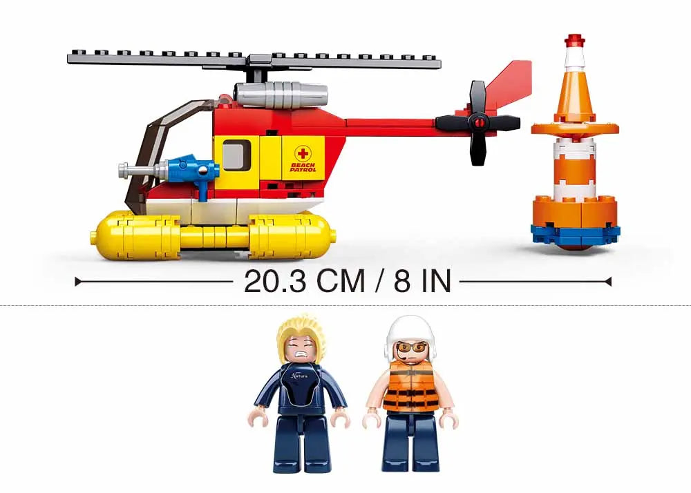 Sluban Surf Beach Patrol Rescue Helicopter M38-B0669