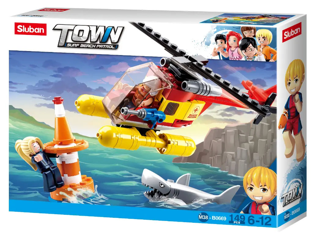 Sluban Surf Beach Patrol Rescue Helicopter M38-B0669
