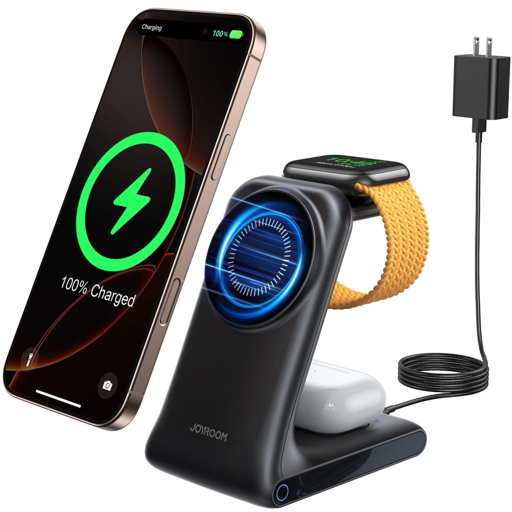 Joyroom JR-W15 3-in-1 Magnetic Wireless Charging Station – view 2
