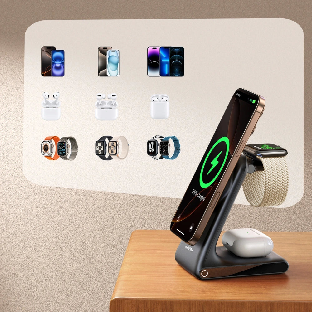 Joyroom JR-W15 3-in-1 Magnetic Wireless Charging Station – view 7