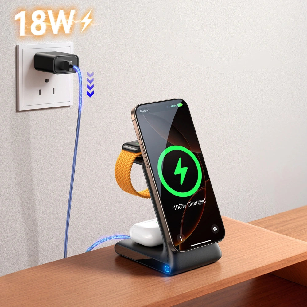 Joyroom JR-W15 3-in-1 Magnetic Wireless Charging Station – view 9