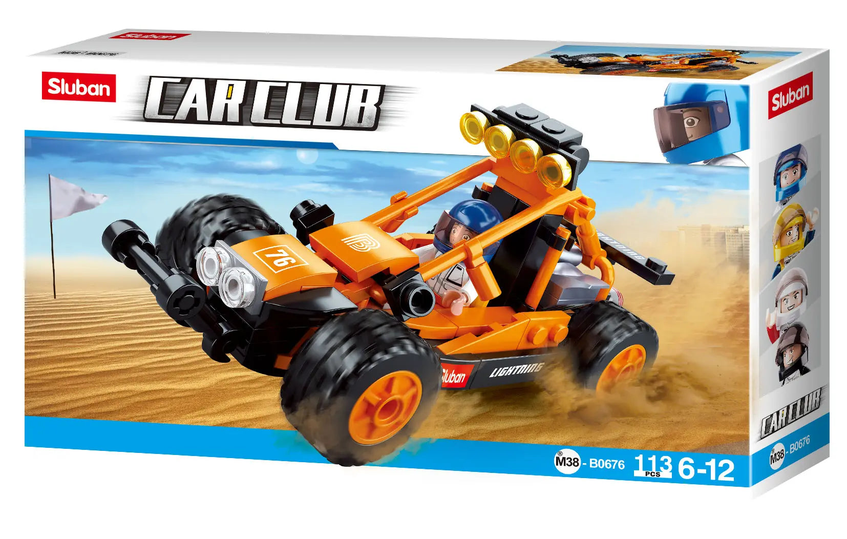Sluban Car Club Cracking Sands M38-B0676 (113 Pcs)