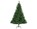 Everlands Imperial Pine Christmas tree, 5ft to 10ft tall, flame‑retardant hinged PVC branches with metal stand — safe, easy, mess‑free