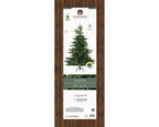 Everlands Grandis Fir artificial Christmas tree, realistic PE/PVC layered tips, available in 6 ft, 7 ft, and 8 ft with hinged branches & metal stand