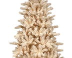 Everlands Cozy Fir Flocked Christmas Tree 210cm (7ft) – Cream White