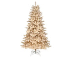 Everlands Cozy Fir Flocked Christmas Tree 240cm (8ft) – Cream White
