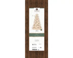 Everlands Cozy Fir Flocked Christmas Tree 240cm (8ft) – Cream White