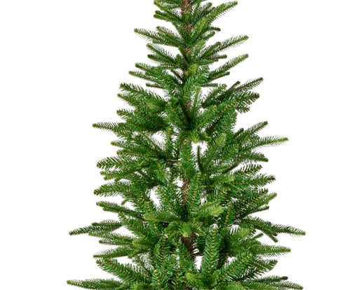 Everlands Alpbach Fir artificial Christmas tree, slim-profile alpine fir, available in 6 ft, 7 ft, 8 ft, hinged branches with stand