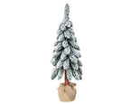 Snow‑tipped Tora Pine artificial Christmas tree, realistic PVC needles with snowy finish, perfect for festive décor.