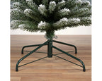 Everlands Snowy Pencil Pine artificial tree—slim profile, frosted PVC needles, available in 7 ft,  with easy hinged setup