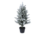 Everlands 60cm Allison Snowy Mini Christmas Tree in Pot