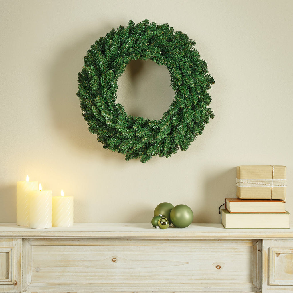 Everlands 50cm Everest Artificial Christmas Wreath – view 2