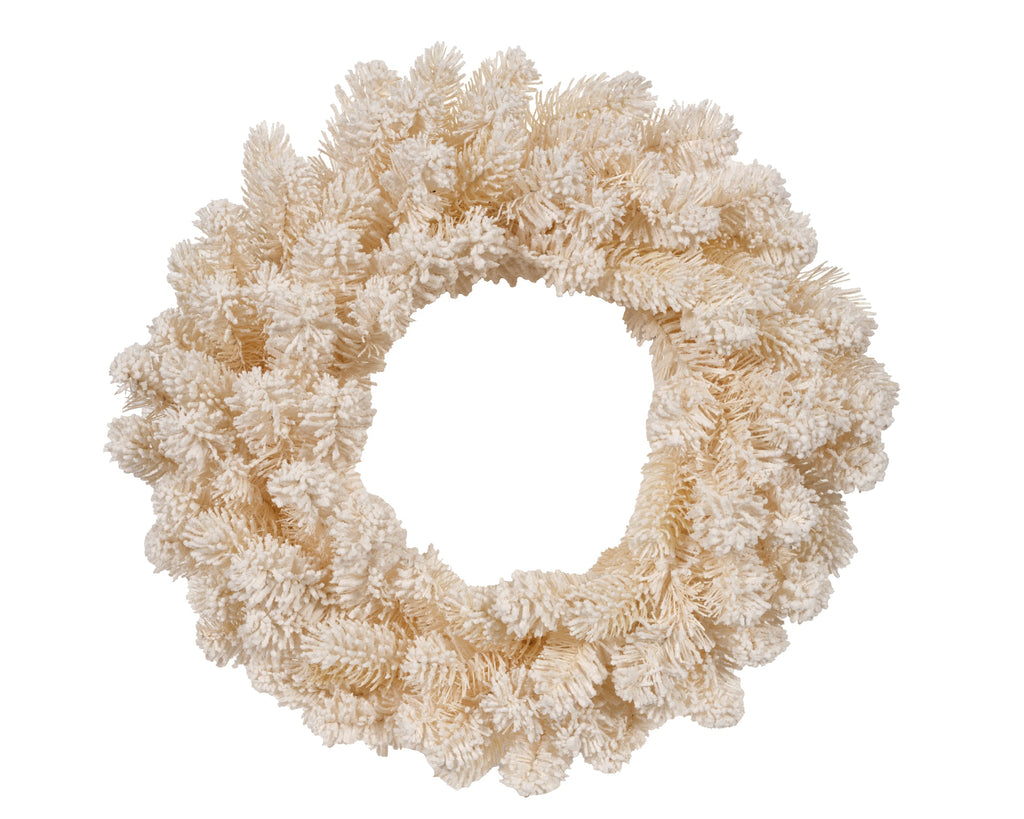 Everlands 50cm Cozy Flocked Christmas Wreath