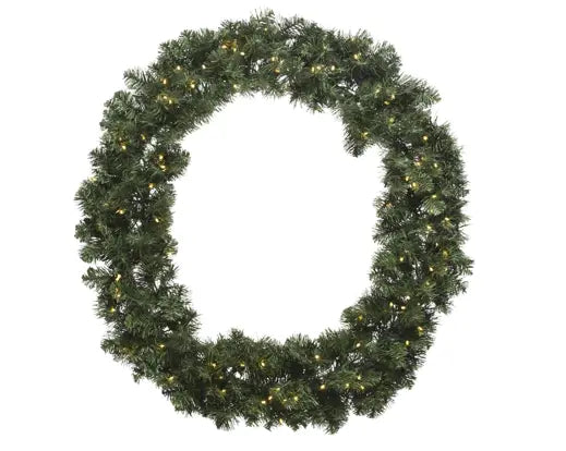 Imperial LED Wreath – 50 Lights, Indoor/Outdoor Magic