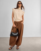 Miley Small Shoulder Bag in Black Eel - image 2