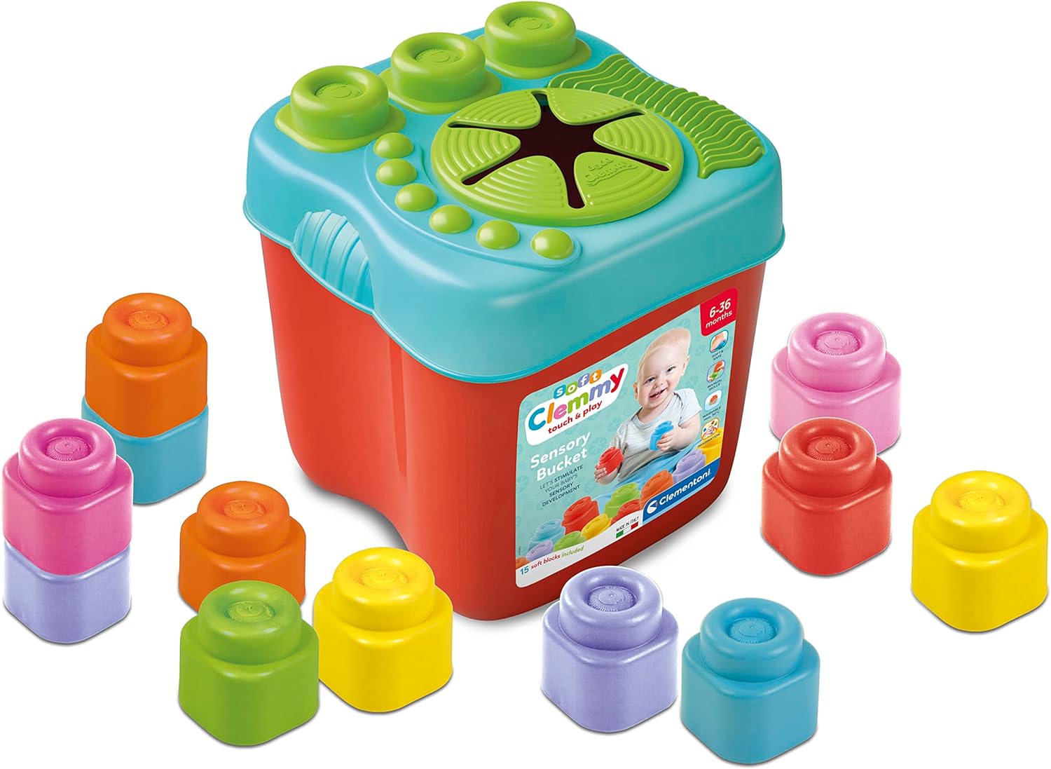 Sensory Bucket, Clemmy Soft Blocks - Flemings Department Store