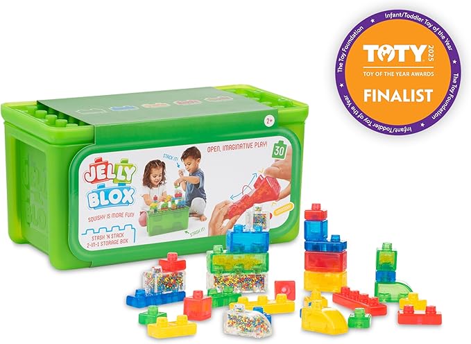 Jelly Blox Squishy Building Block 2-in-1 Storage Box