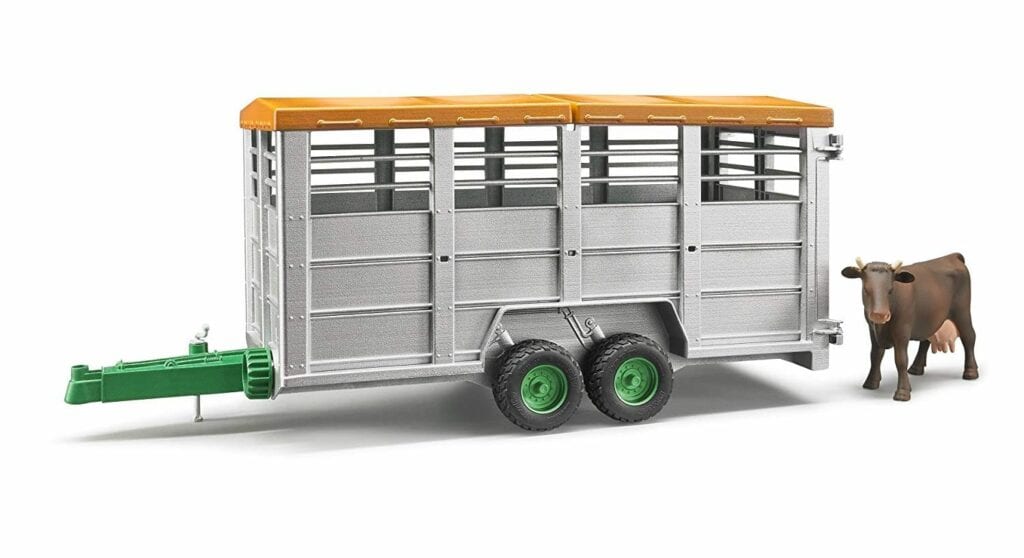Bruder 1:16 Livestock Trailer With 1 Cow