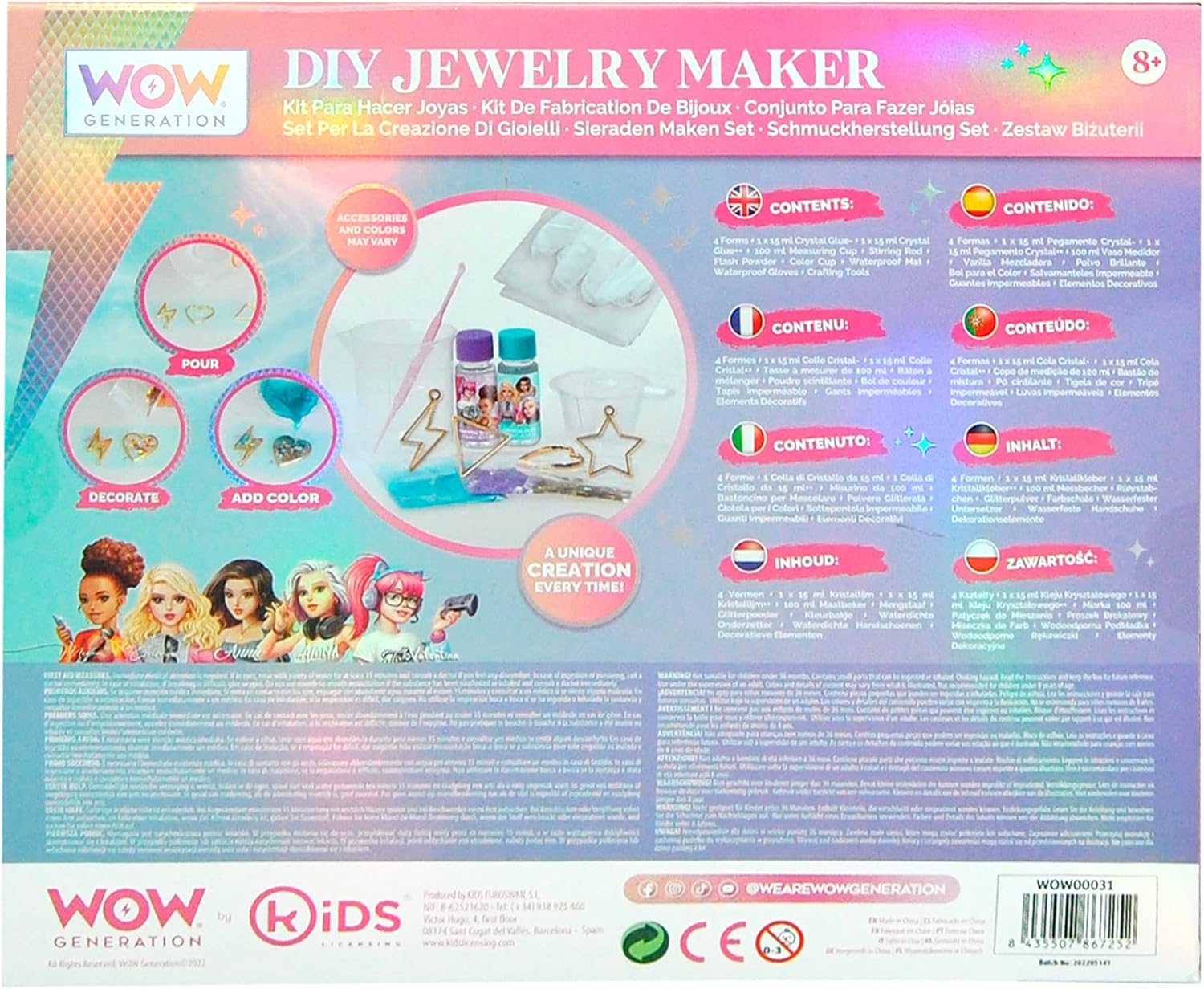 Kids Euroswan DIY Jewellery Maker Wow Generation - Flemings Department Store