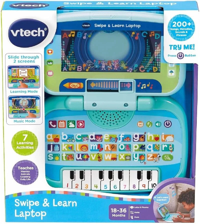 VTech Swipe & Learn Laptop – Interactive Kids Toy