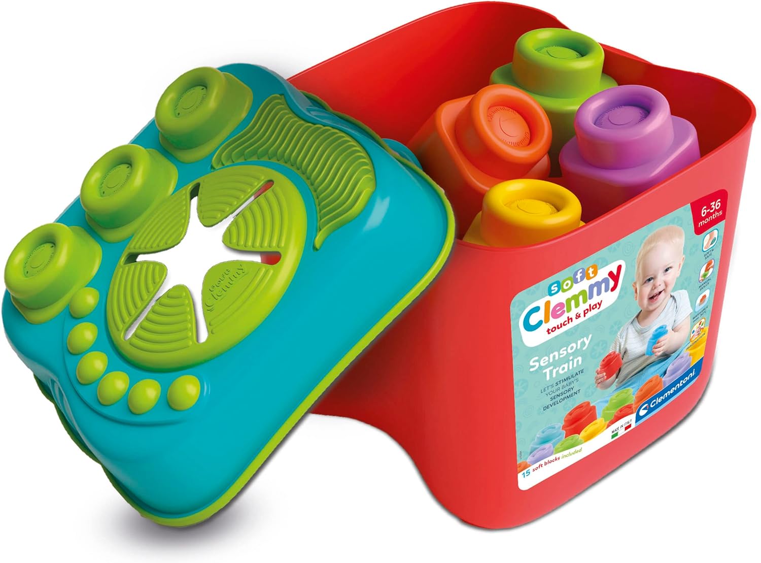 Sensory Bucket, Clemmy Soft Blocks - Flemings Department Store