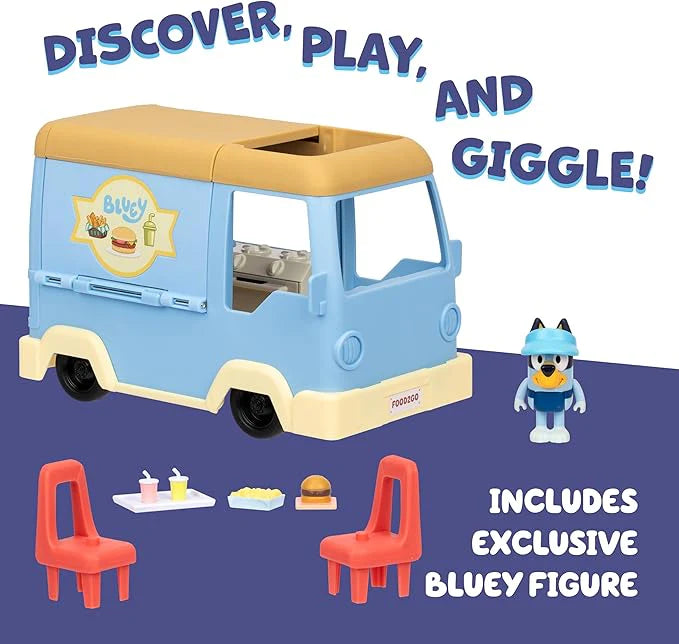 Bluey Food Truck Playset – Rolling Café with Figure & Accessories