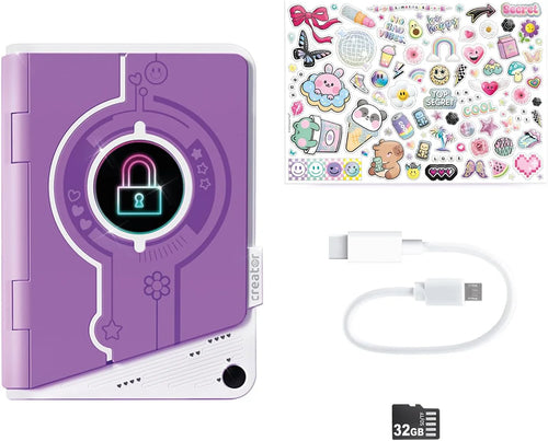 Secret Creator Secret Video Journal – 4" Screen, Fingerprint Lock & 32GB Card
