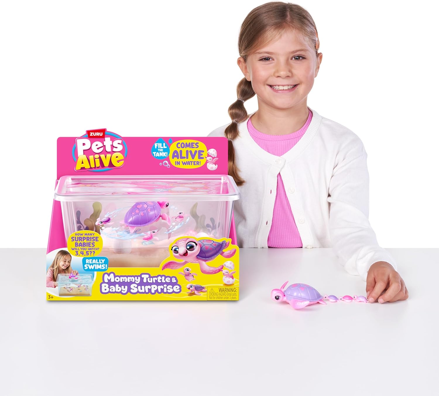 Pets Alive Mama Turtle Surprise – Walking & Swimming Pet