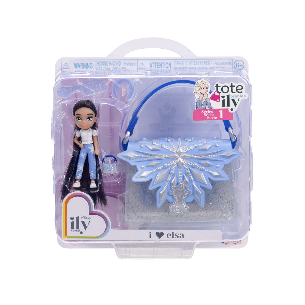 Toy set with a doll and snowflake design in packaging, featuring the 'ily' brand.