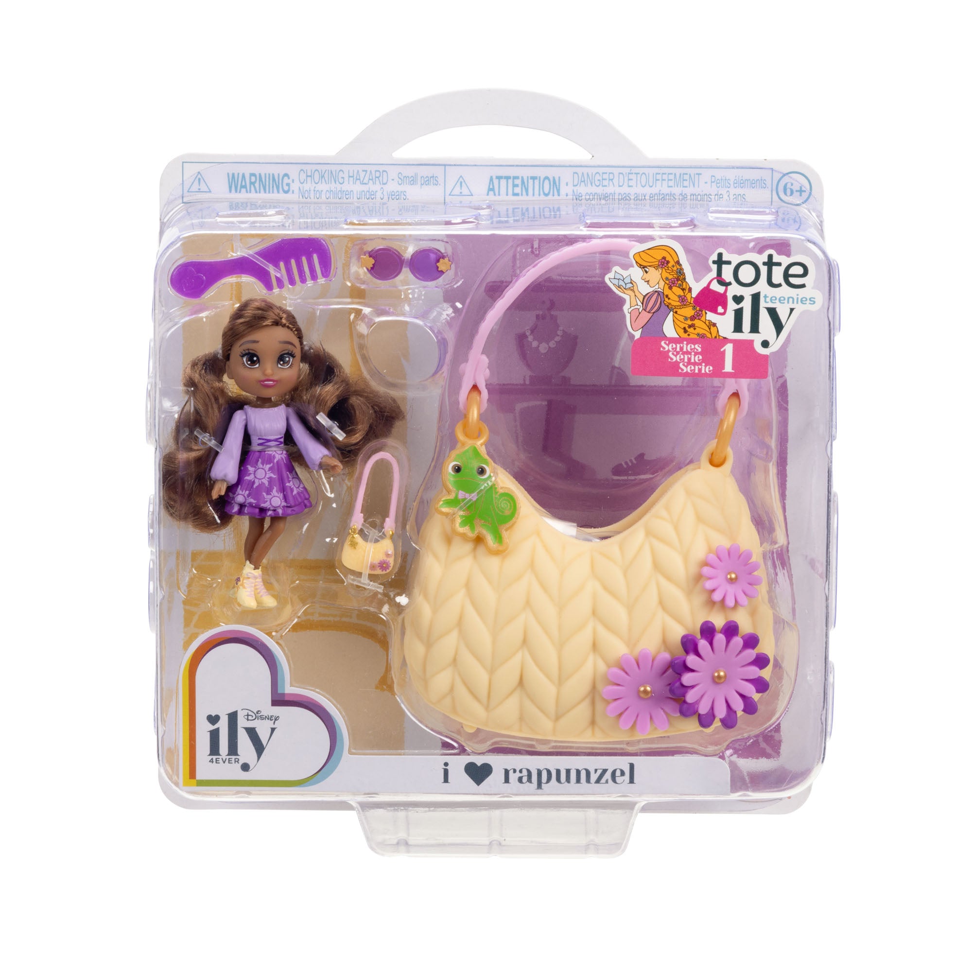 Toy set with a doll and accessories in packaging, featuring the brand 'ily'.