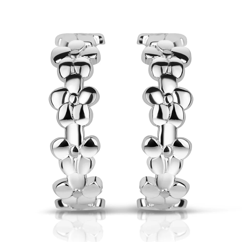 Newbridge Silverware Buttercup Floral Hoops | Flemings Monaghan