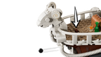 Close-up of a toy boat with a mouse figure on a white background one piece