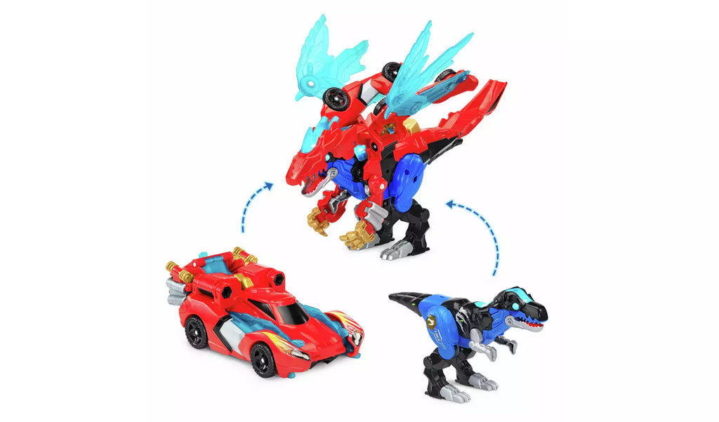 VTech Switch & Go Dinos – Armour Up Dragon T-Rex 2-in-1 Toy