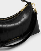 Miley Small Shoulder Bag in Black Eel - image 4
